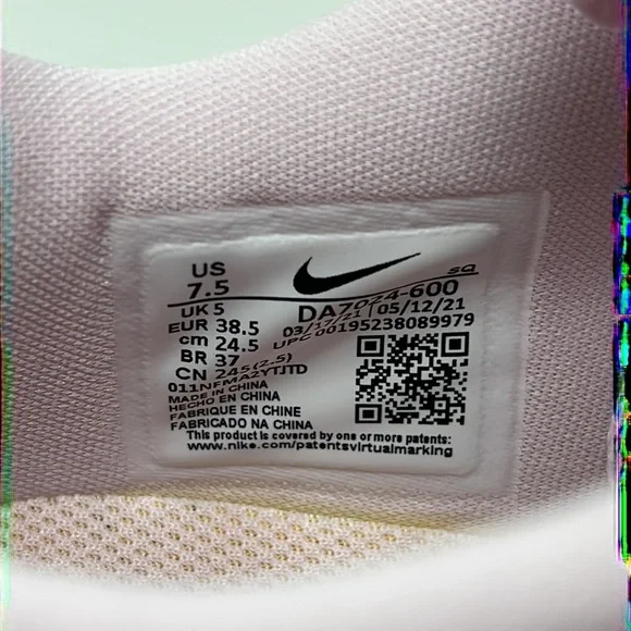 Nike W Air Force 1 Fontanka Foam Pink Valentine's Day Women's 7 7.5 8 DA7024-600 - Picture 10 of 11